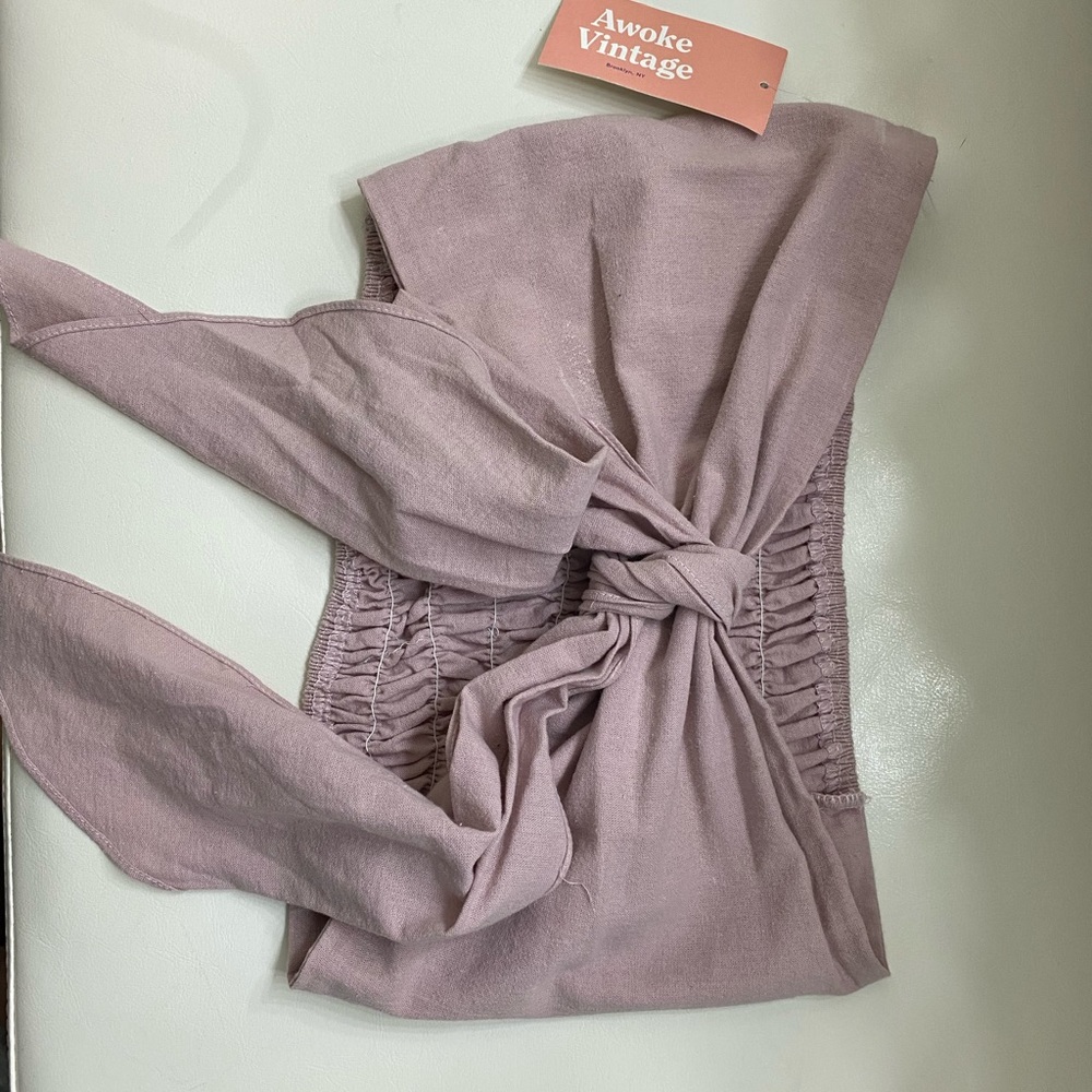 Cute bow tie crop top